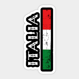 I Love Italia Italy Flag Italian Heritage Sticker